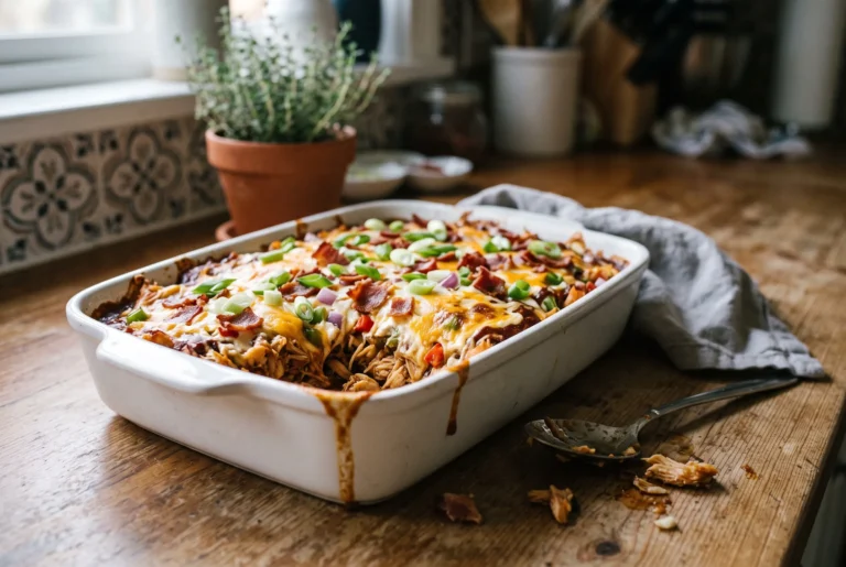 Keto BBQ Chicken Casserole