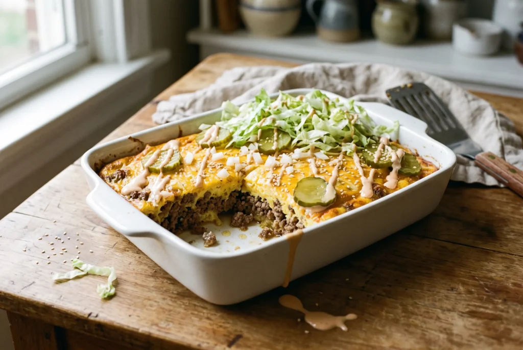 Keto Big Mac Casserole