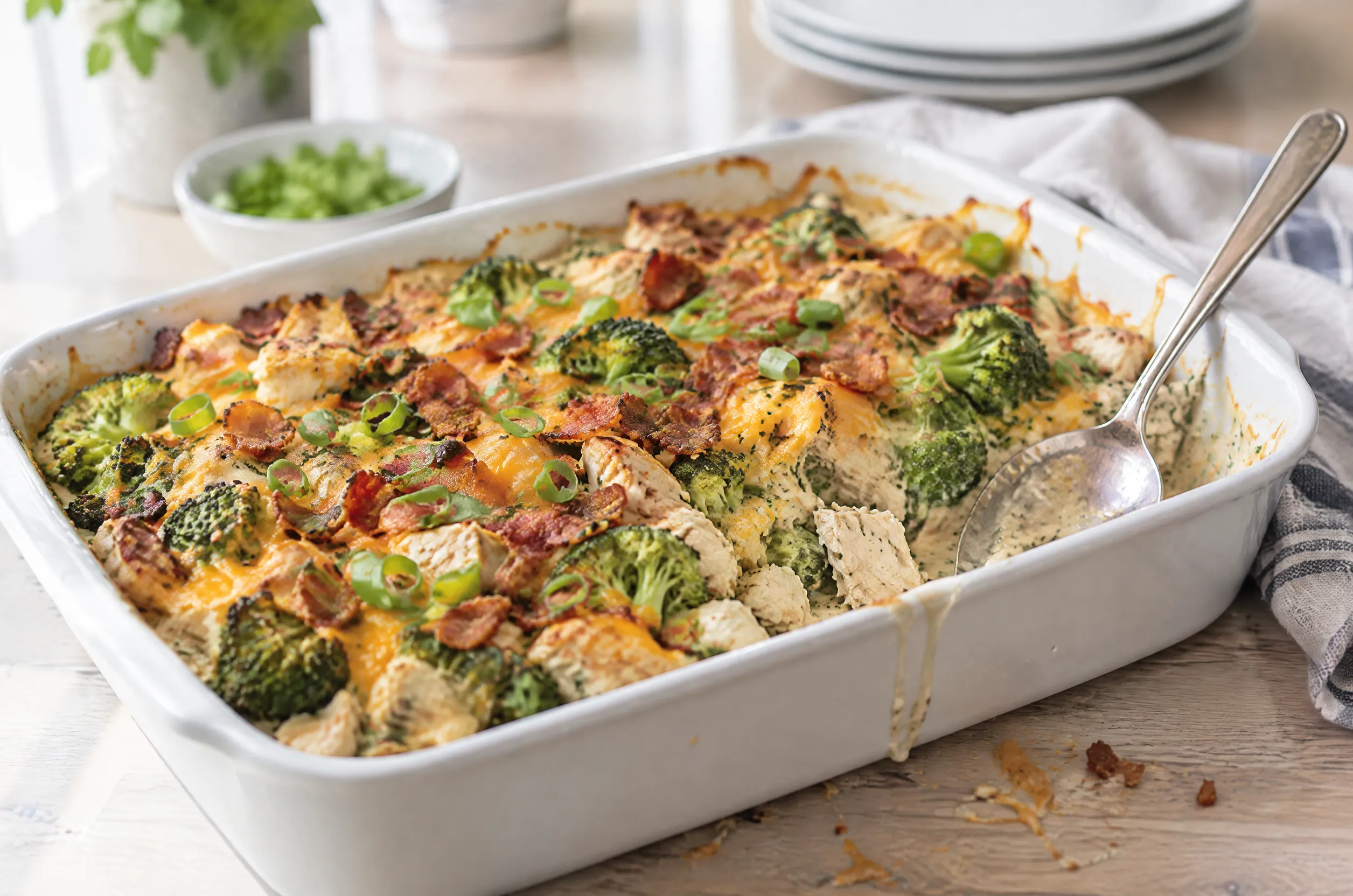 Keto Chicken Bacon Ranch Casserole