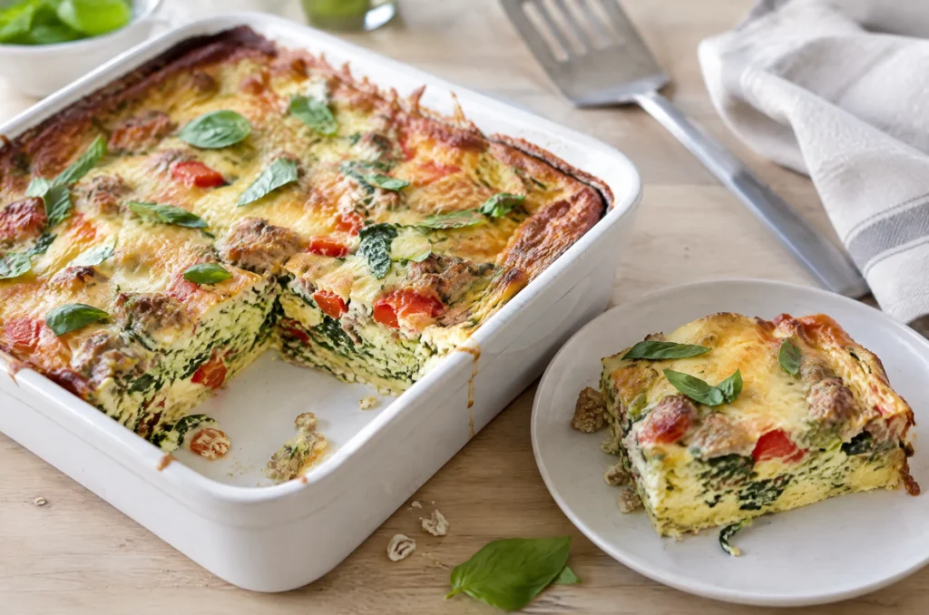 Low Carb Christmas Breakfast Casserole