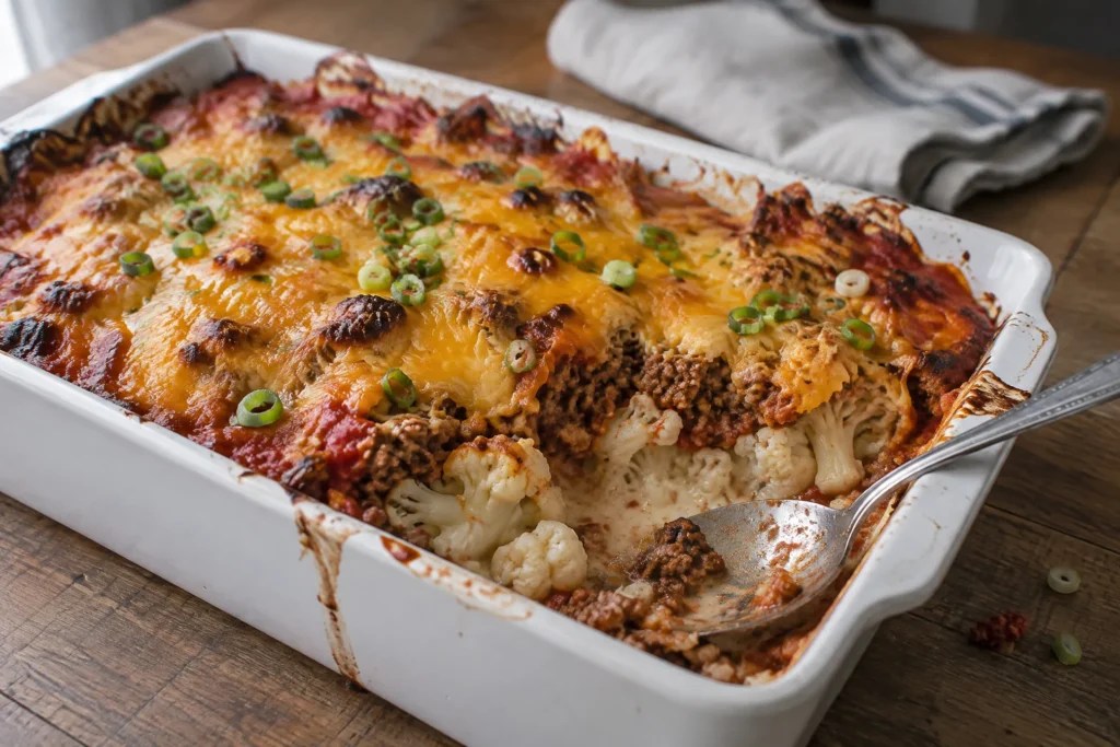 Low Carb Hamburger Casserole