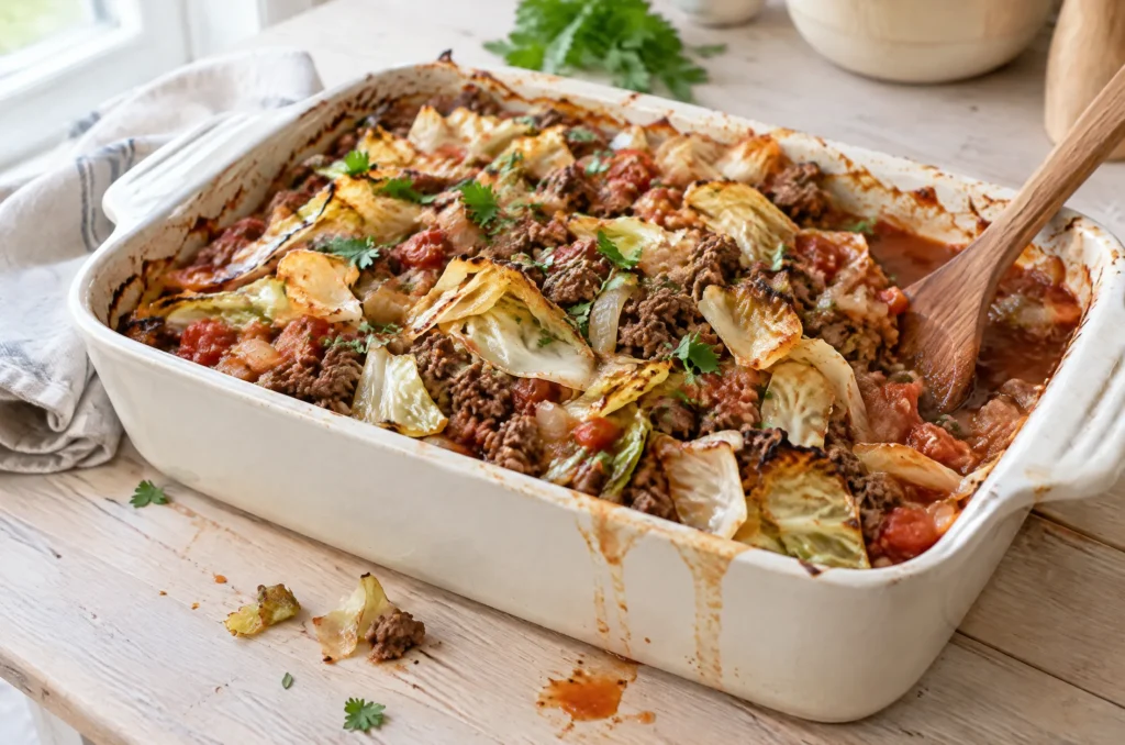 Low Carb Unstuffed Cabbage Casserole