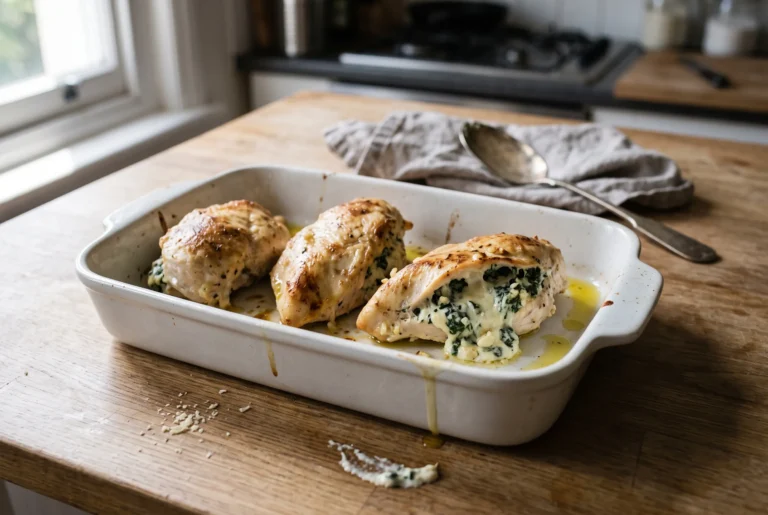 Spinach Stuffed Chicken Breasts – a healthy low carb dinner option!